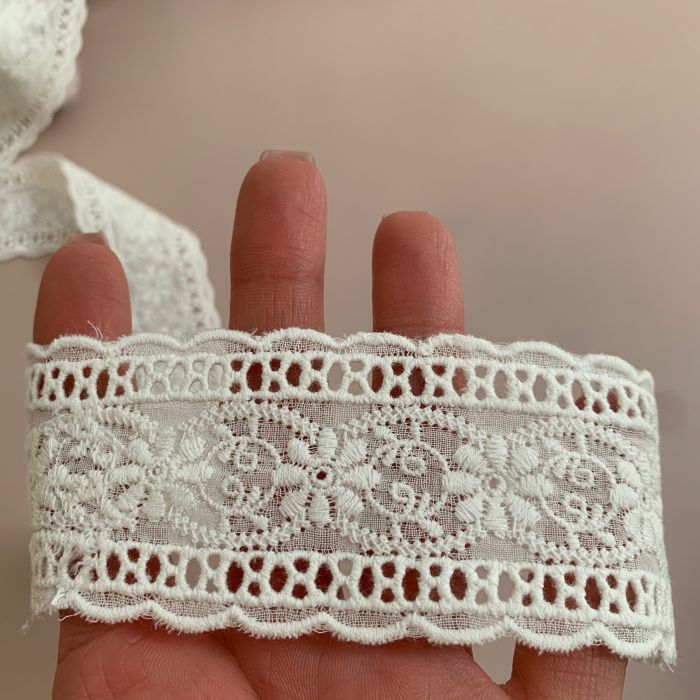 Кружево "Батистовая лента" кр0048 (4,5см)