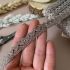 Кружево с люрексом 1,5 см (кр0175) коричневый