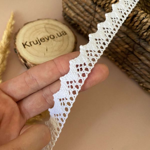 Кружево хлопковое 2 см (кр0125)бел