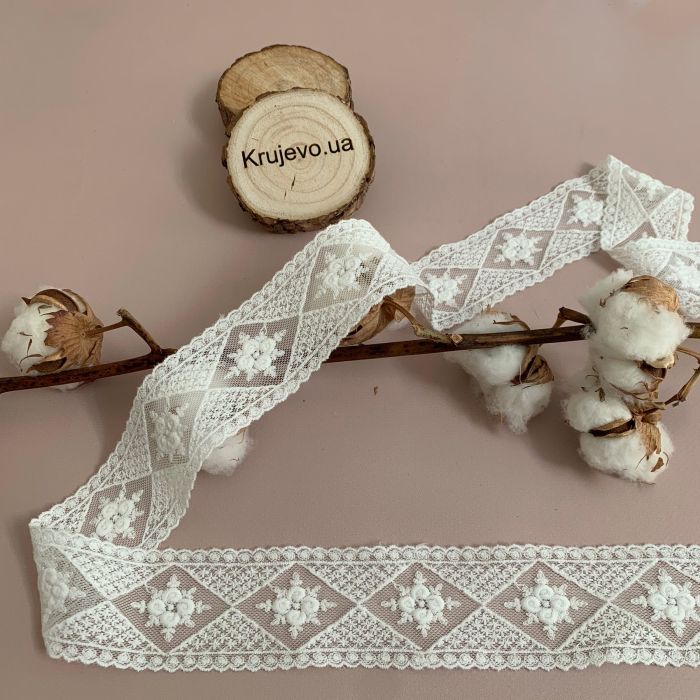 Кружево  "Ромбики" 5 см (кр0042)