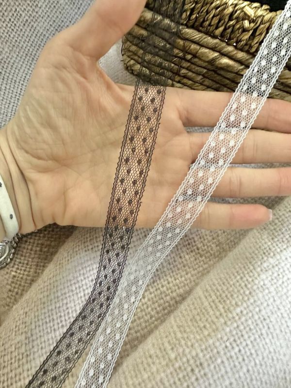 Кружево "Зеркальный ажур" чорное 1,5 см (кр0587чор)